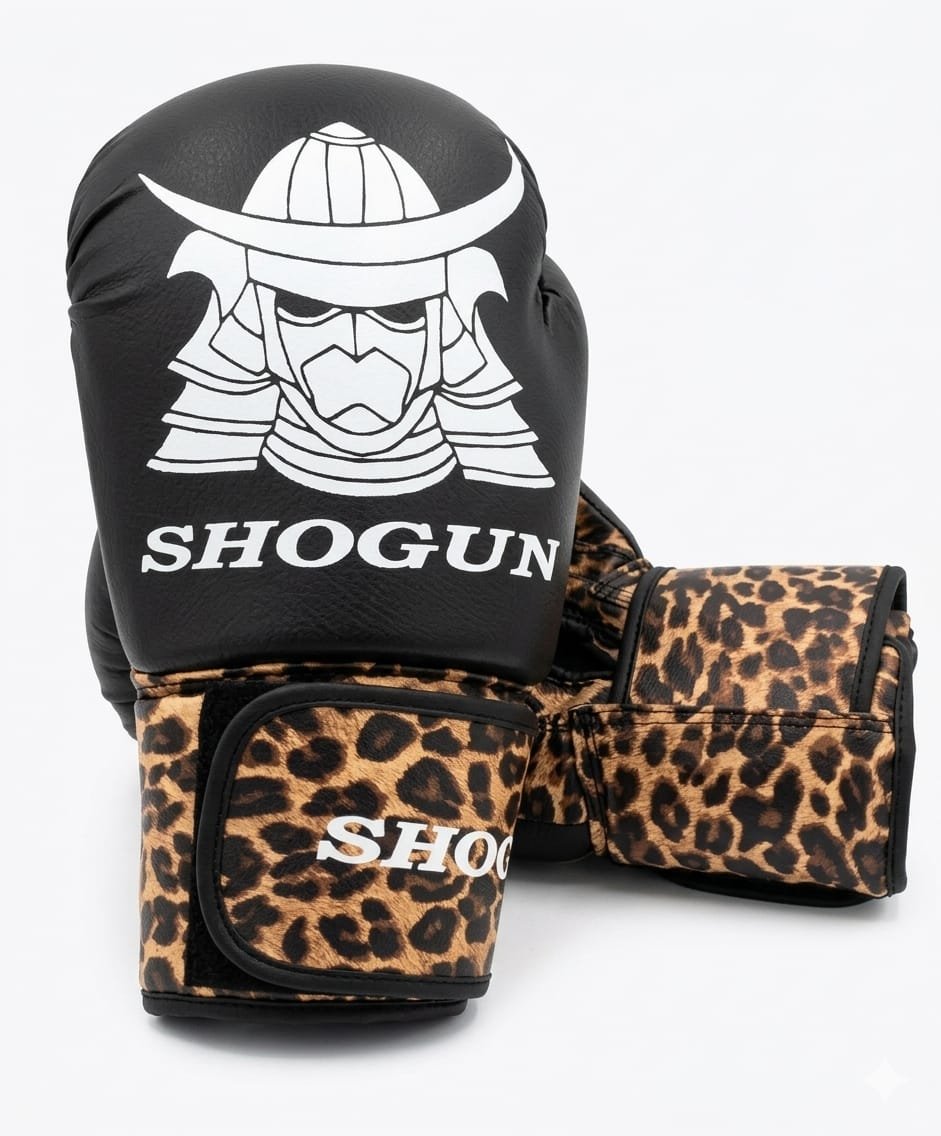 Guante Shogun leopard 12 oz (Especial para Boxeo, Kick Boxing, Muay Thai)